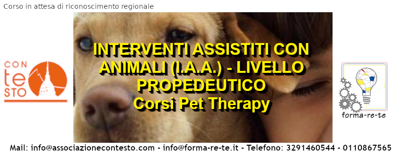 corsi IAA Pet Therapy